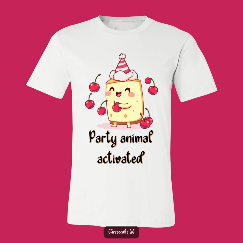 Funny Cheesecake Juggler T-Shirt - Wear Your Celebration & Humor Loudly