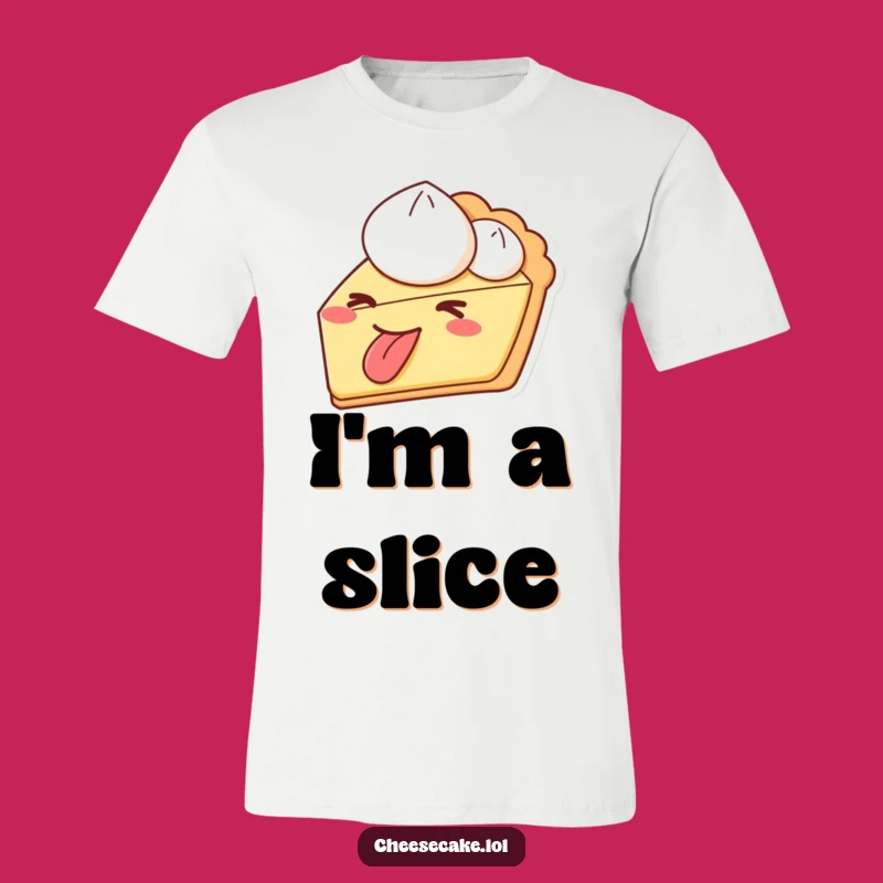 Funny Pie Wink Tongue Out T-Shirt - Hilarious Dessert Apparel for Playful Souls