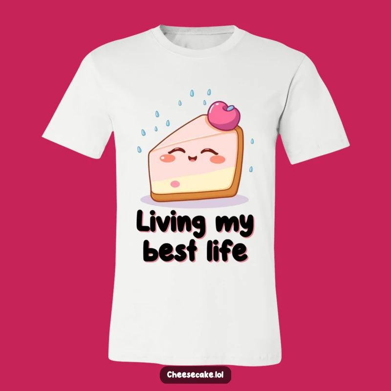 Funny Cheesecake Bliss T-Shirt: Enjoying Sprinkles With Closed Eyes, An Ultimate Funny Gift