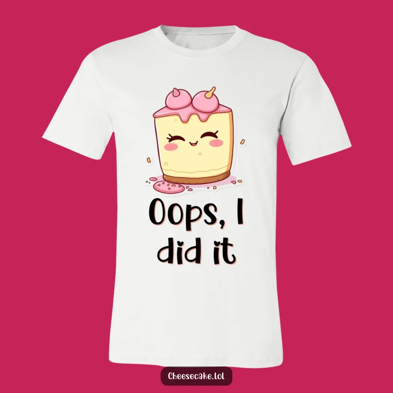 Funny Cheesecake Sprinkles T-Shirt - Wearable Playful Dessert Tee