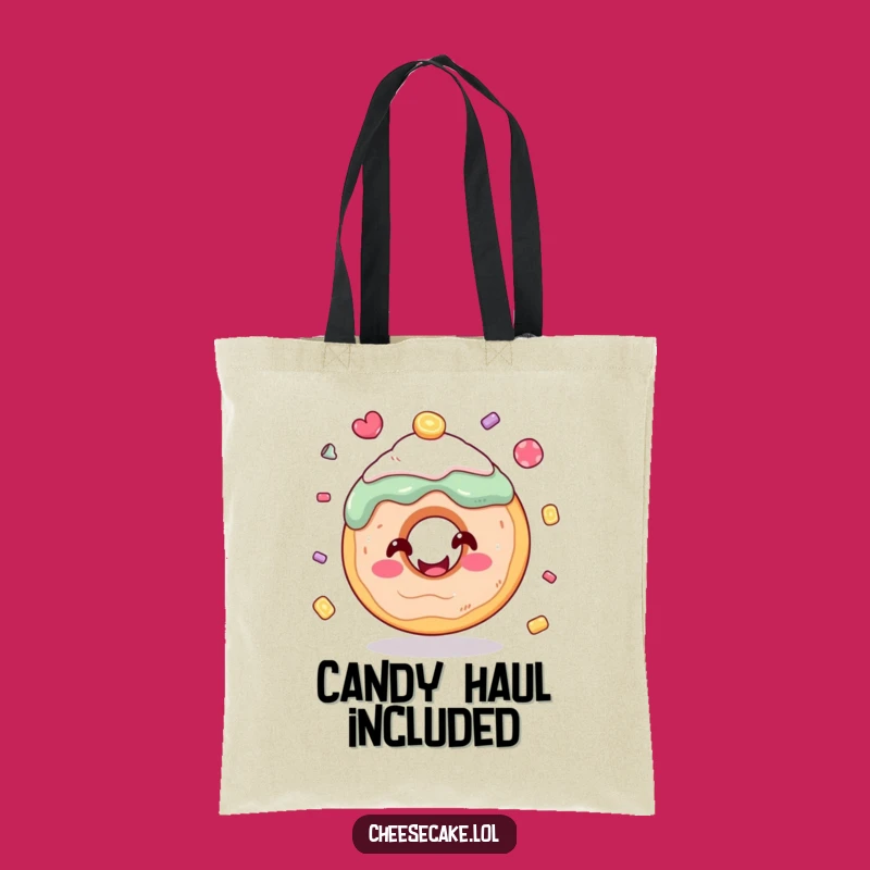 Funny Donut Juggling Candy Tote Bag - Whimsical & Practical Gift for Sweet Friends