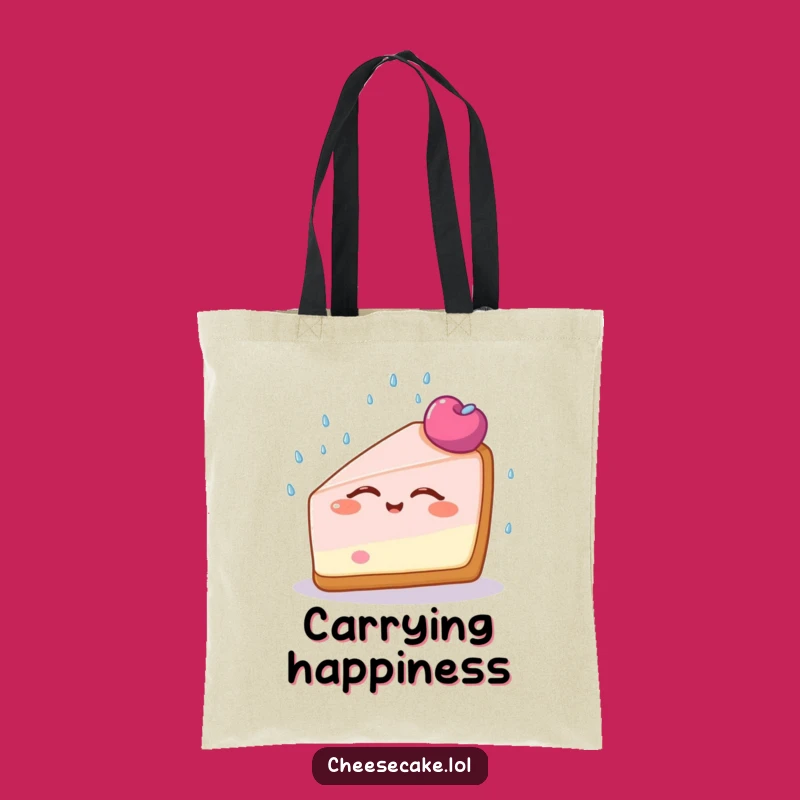 Funny Cheesecake Bliss Tote Bag: Carry Your Calm With Sprinkles, A Practical Funny Gift