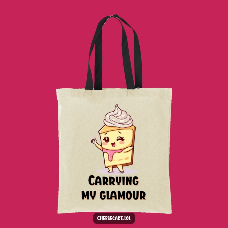 Funny Diva Cheesecake Tote Bag: Carry Your Glamour with Dessert Attitude