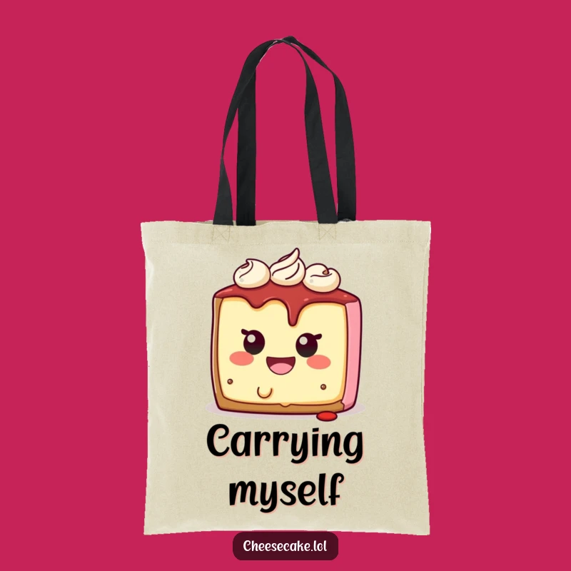 Funny Cheesecake Tote Bag: Carry Your Humor and Desserts in Style