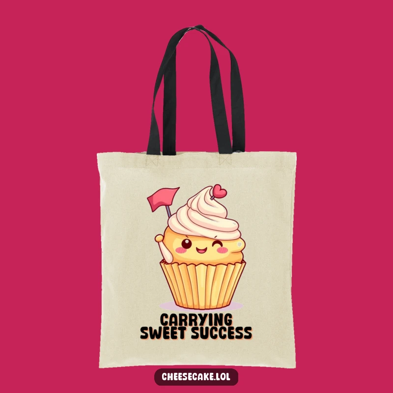 Funny Cupcake Flag Tote Bag: Carry Your Essentials with Sweet Style