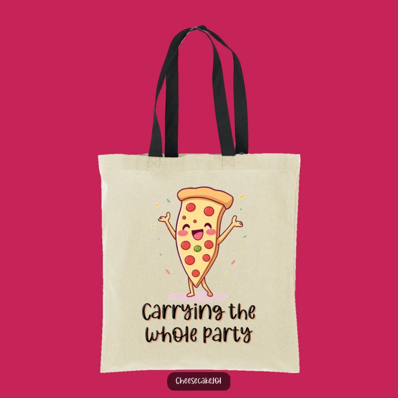 Funny Pizza Handstand Tote Bag: Carry Your Essentials with Joy and Laughter