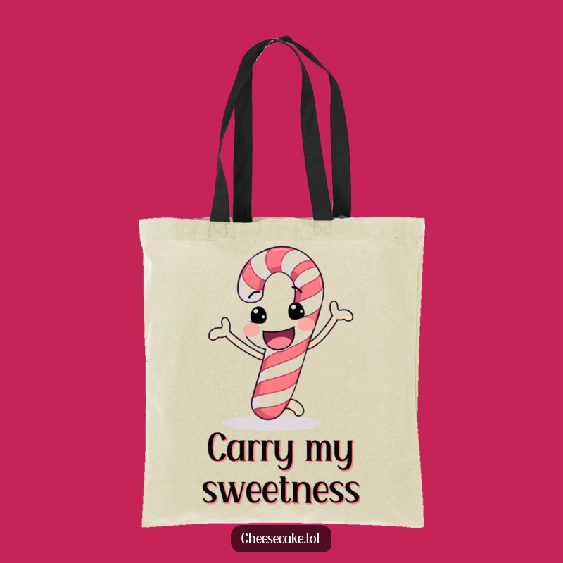 Funny Candy Cane Dance Tote Bag: Carry Holiday Cheer, Ideal Funny Gift