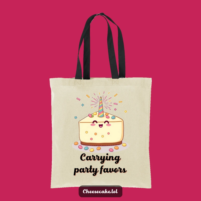 Funny Cheesecake Party Tote Bag: Carry Your Celebrations With Candy, A Practical Funny Gift