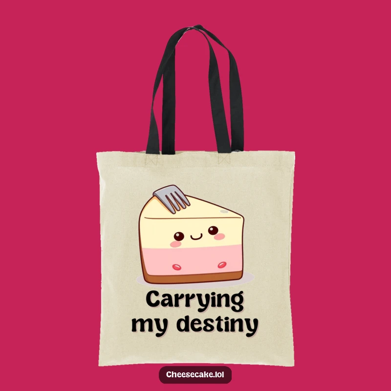 Funny Cheesecake Tote Bag: Carry Your Laughs and Treats in Style