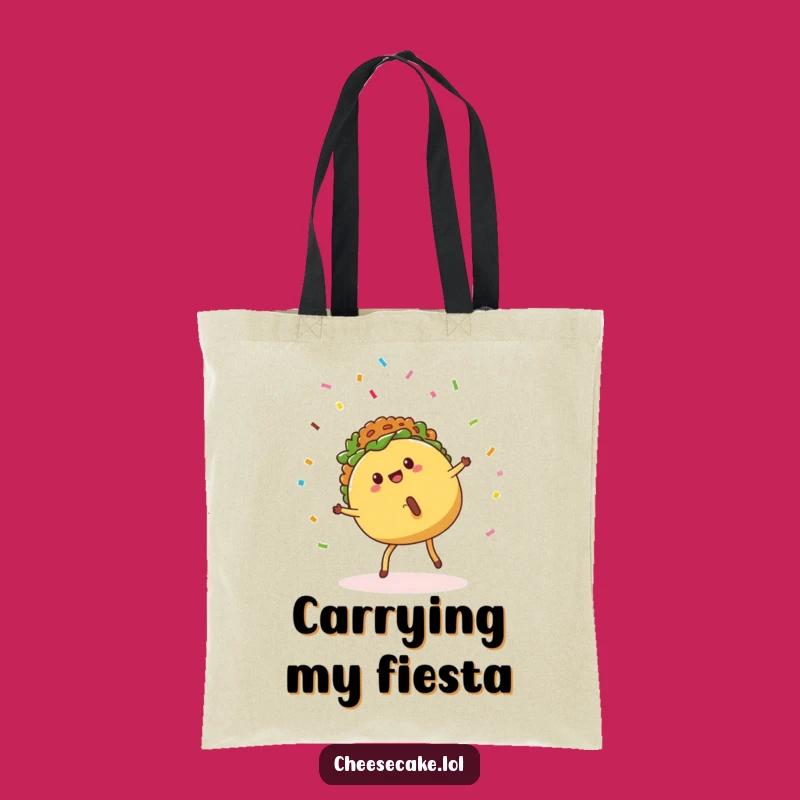 Funny Taco Cartwheel Tote Bag - Carry Your Fiesta Everywhere!