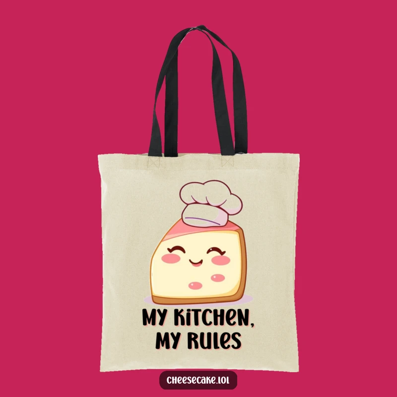 Funny Cheesecake Chef Tote Bag: Carry Your Treats and Smiles with This Hilarious Bag